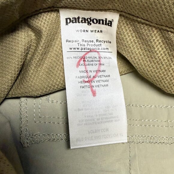 Patagonia Women’s Quandary Pants 22 Shale Tan Nylon Hiking NWT - Picture 11 of 16
